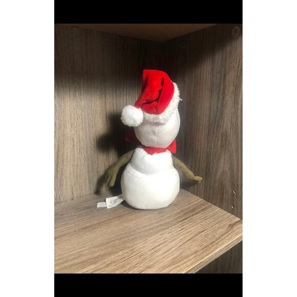 Disney Authentic Holiday Olaf Red Santa Hat Bow Christmas Holiday Plush Stuffed - Picture 3 of 5